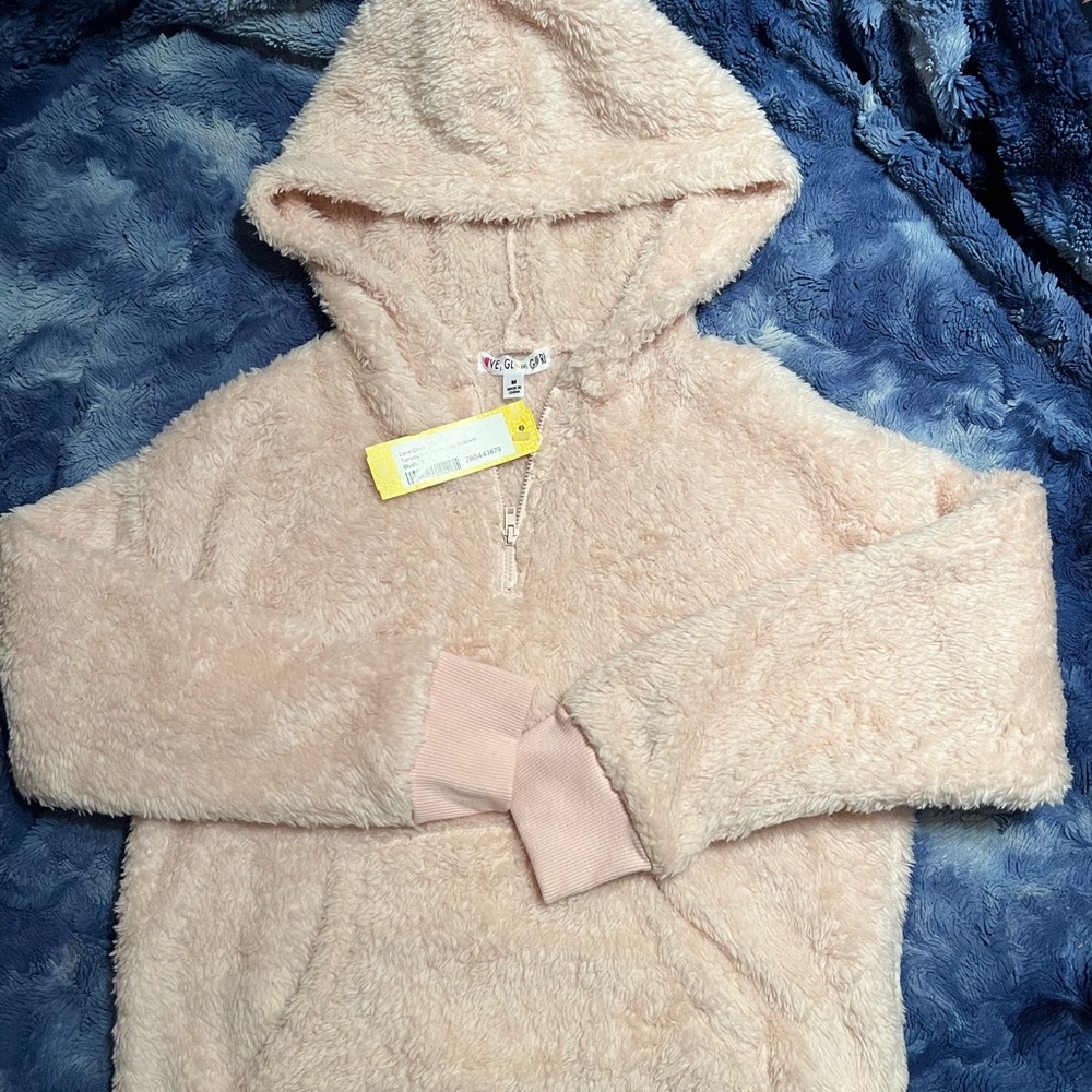 Hoodie fuzzy girls